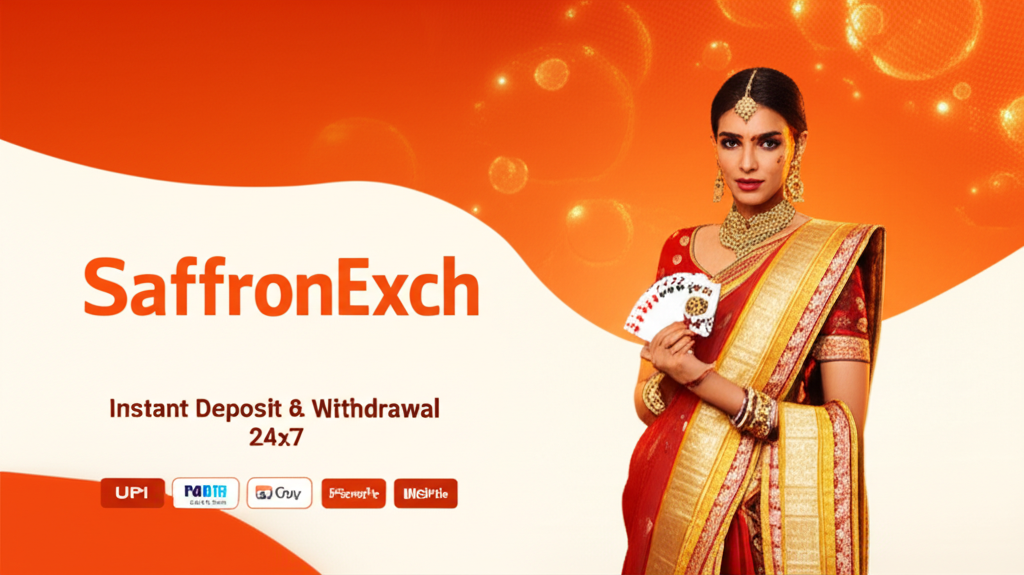 SaffronExch official betting exchange homepage banner
